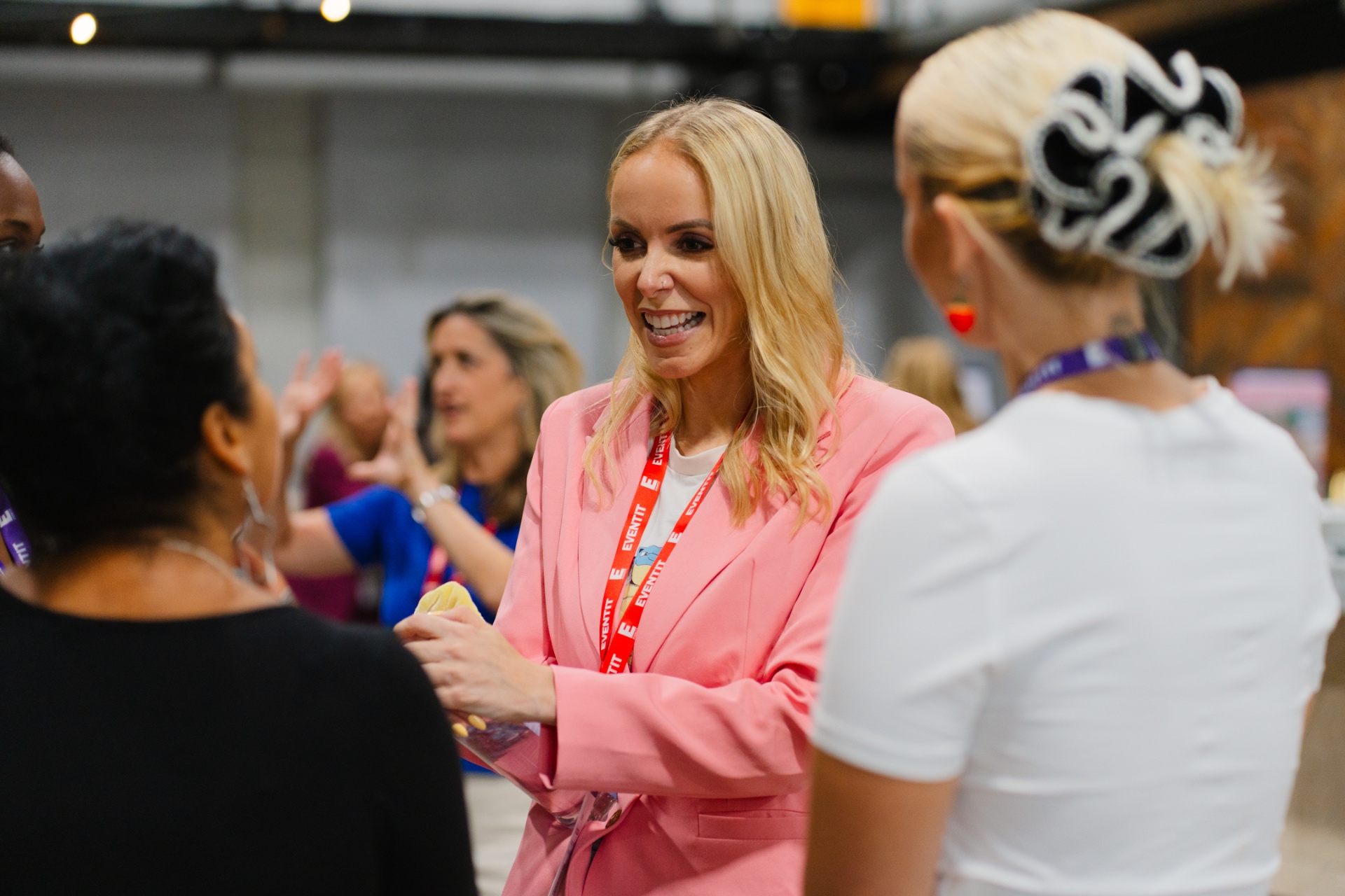 Chloe meeting delegates at EventIT